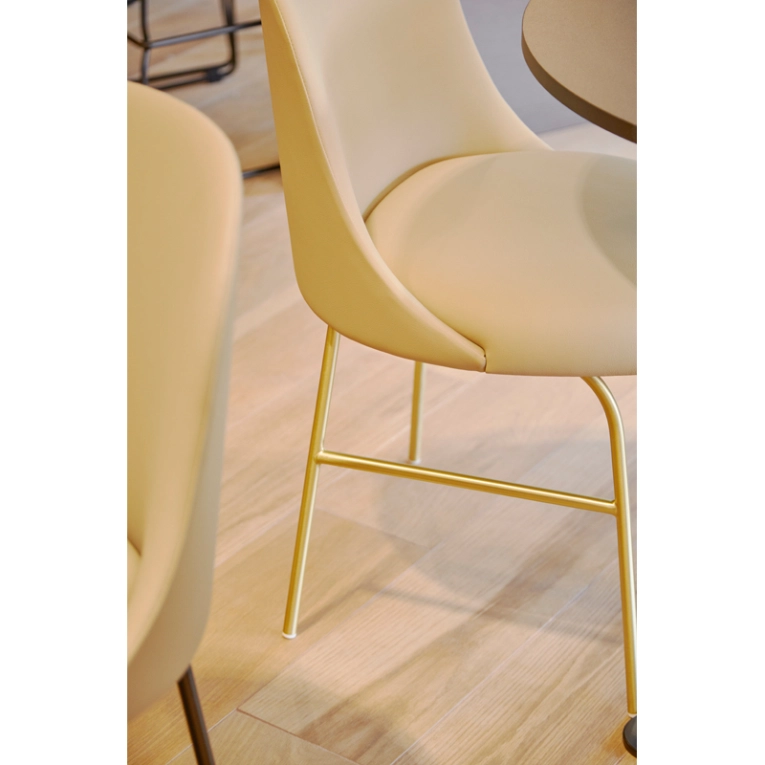 Chaise ALETA Step Melange 60004 / Laiton VICCARBE