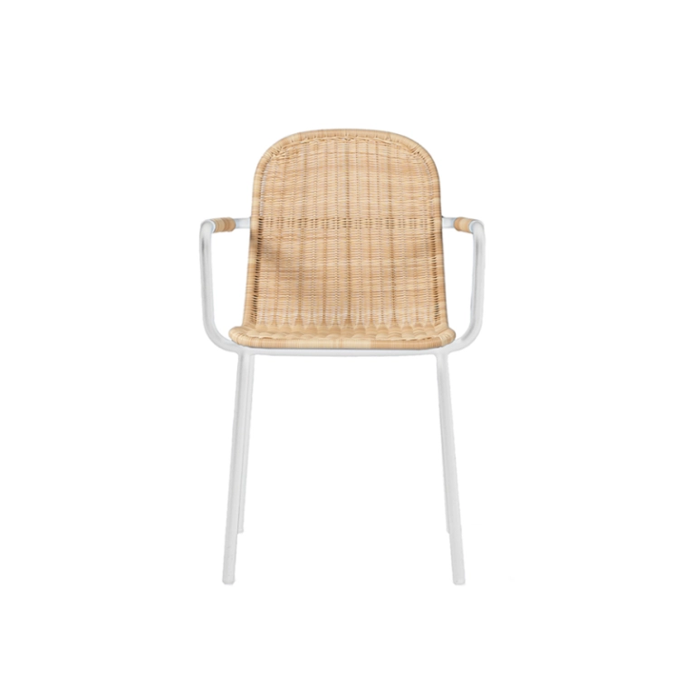 Chaise extérieur Chaise WICKED Blanc/Naturel VINCENT SHEPPARD