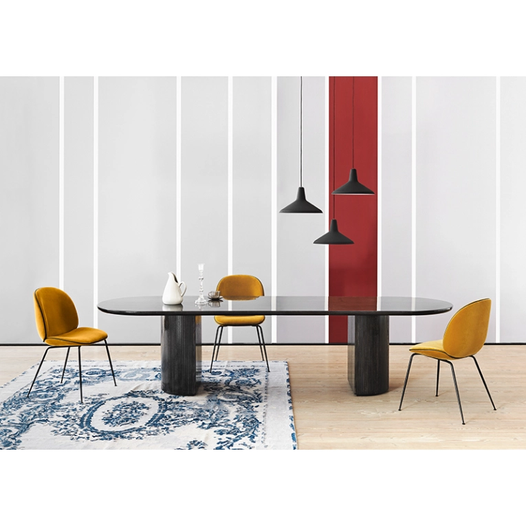 Table MOON DINING ELLIPTICAL Marron/noir GUBI