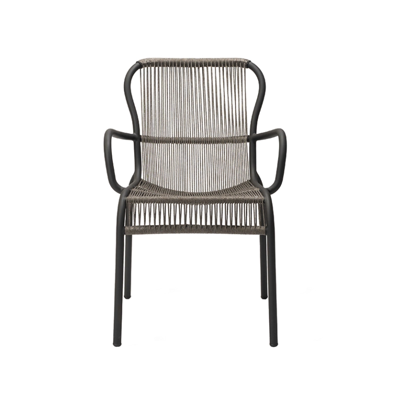 Chaise extérieur Petit fauteuil LOOP Gris fossile VINCENT SHEPPARD