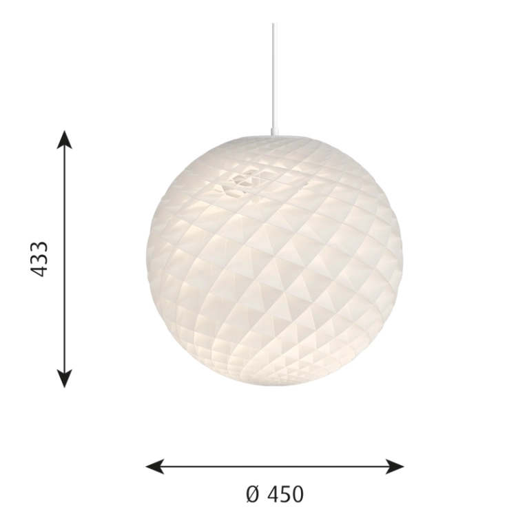Suspension PATERA 45 Blanc LOUIS POULSEN