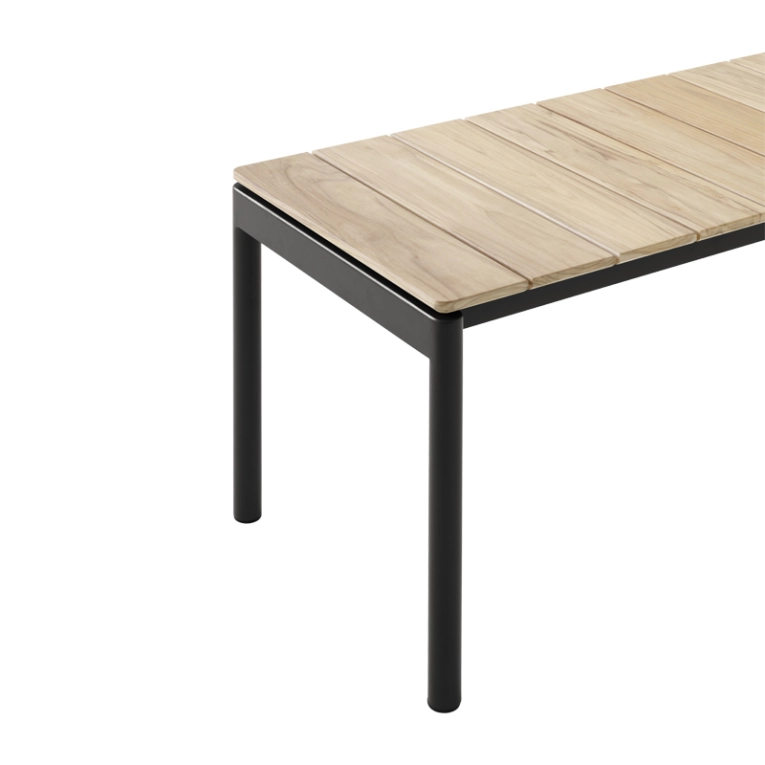 Banc extérieur Banc VILLE AV28 Noir AND TRADITION