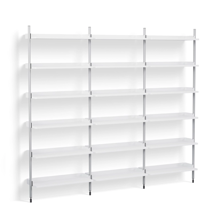 Etagère PIER SYSTEM 103 Blanc/ aluminium HAY