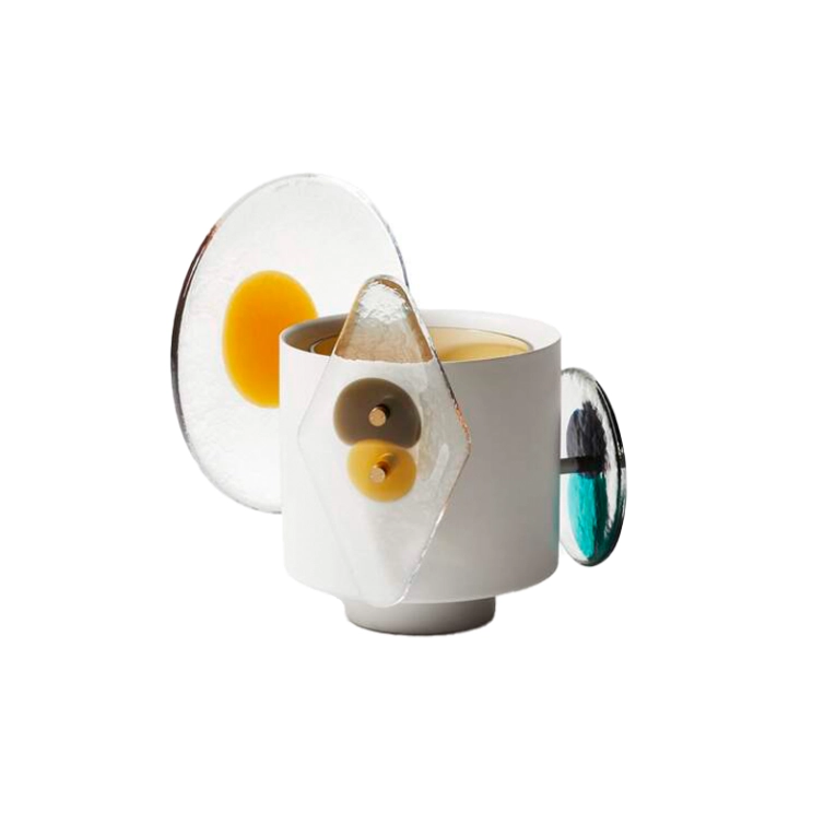 Vase Vase COLOURDISC H 33 Ambre CASSINA