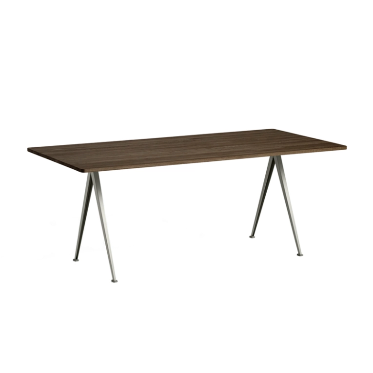 Table PYRAMID 02 Chêne fumé/ beige HAY