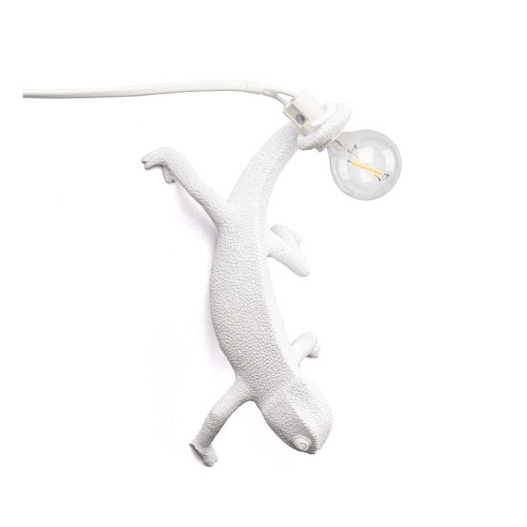 Applique CHAMELEON GOING DOWN USB Blanc SELETTI