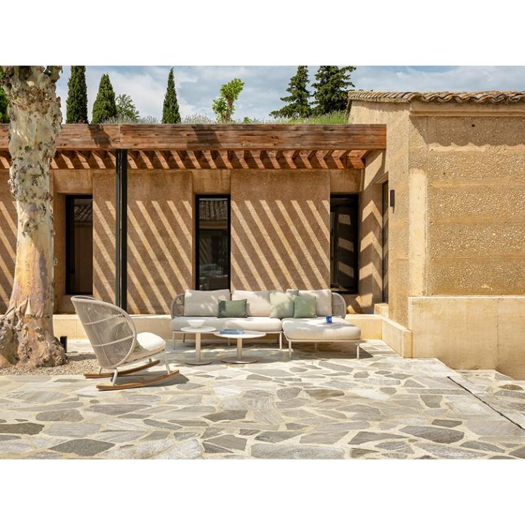 Canapé extérieur Canapé KODO MODULAR 2 places Blanc Dune/ Almond VINCENT SHEPPARD