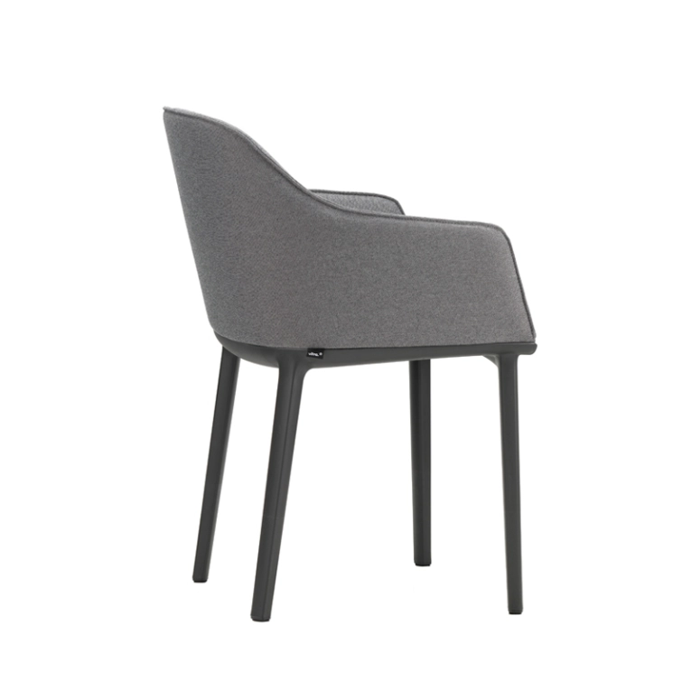 Chaise SOFTSHELL Gris sierra/noir 74 VITRA