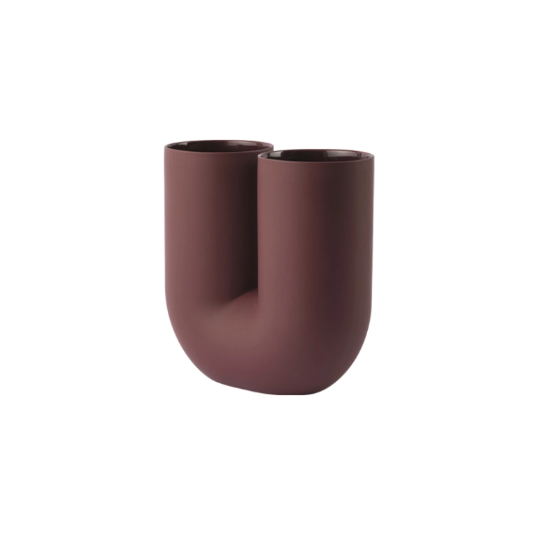 Vase Vase KINK Rouge foncé MUUTO