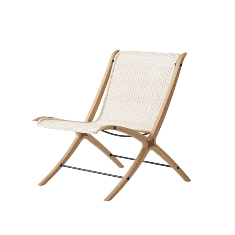 Fauteuil X HM10 Chêne/ rotin AND TRADITION