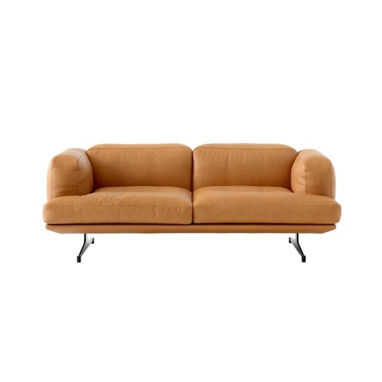 Canapé INLAND AV22 cuir Cuir cognac AND TRADITION