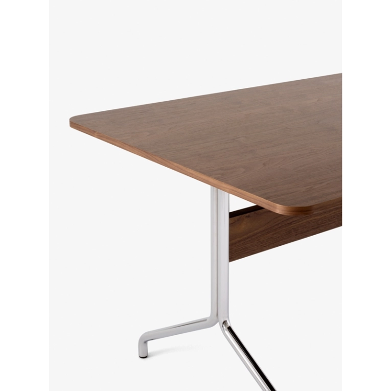 Table PAVILION AV18 Noyer/ chrome AND TRADITION