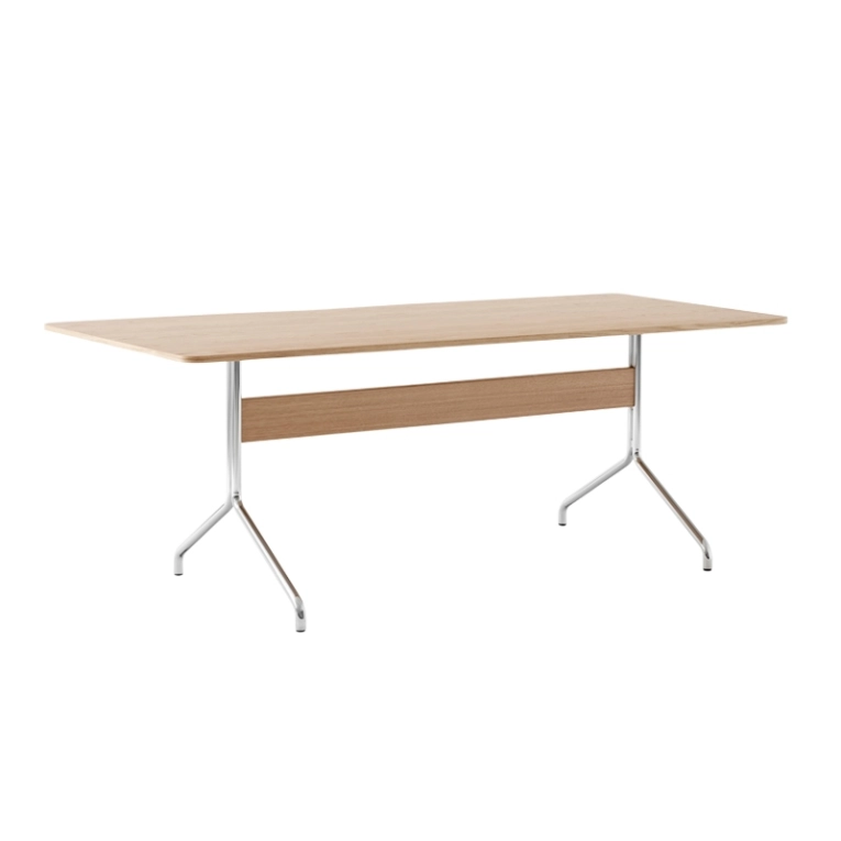 Table PAVILION AV19 Chêne/ chrome AND TRADITION