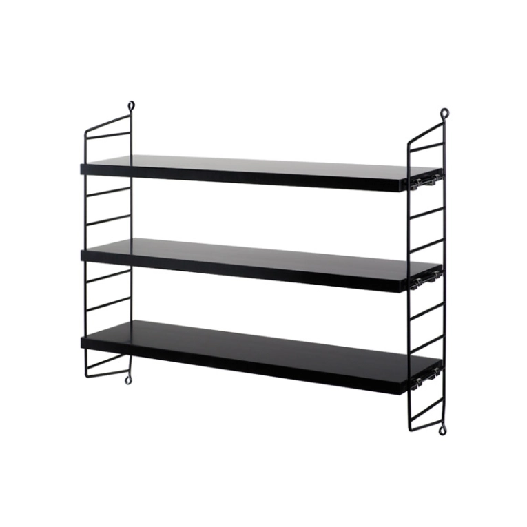 Etagère STRING POCKET Noir STRING FURNITURE