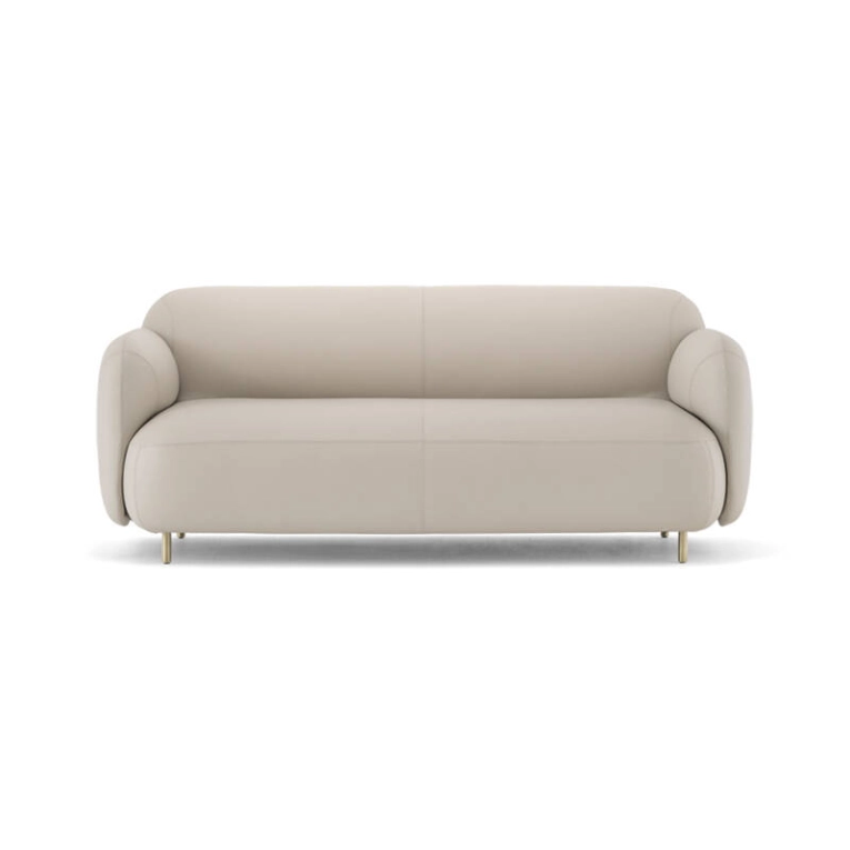 Canapé BUDDY 2 places Cuir gris perle 647 PEDRALI