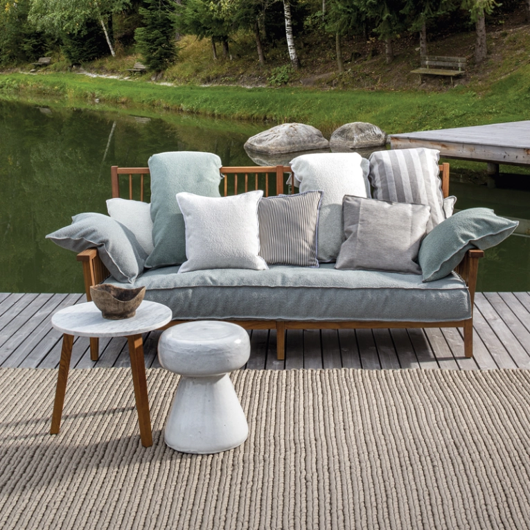 Table basse extérieur Guéridon INOUT 44 Blanc GERVASONI