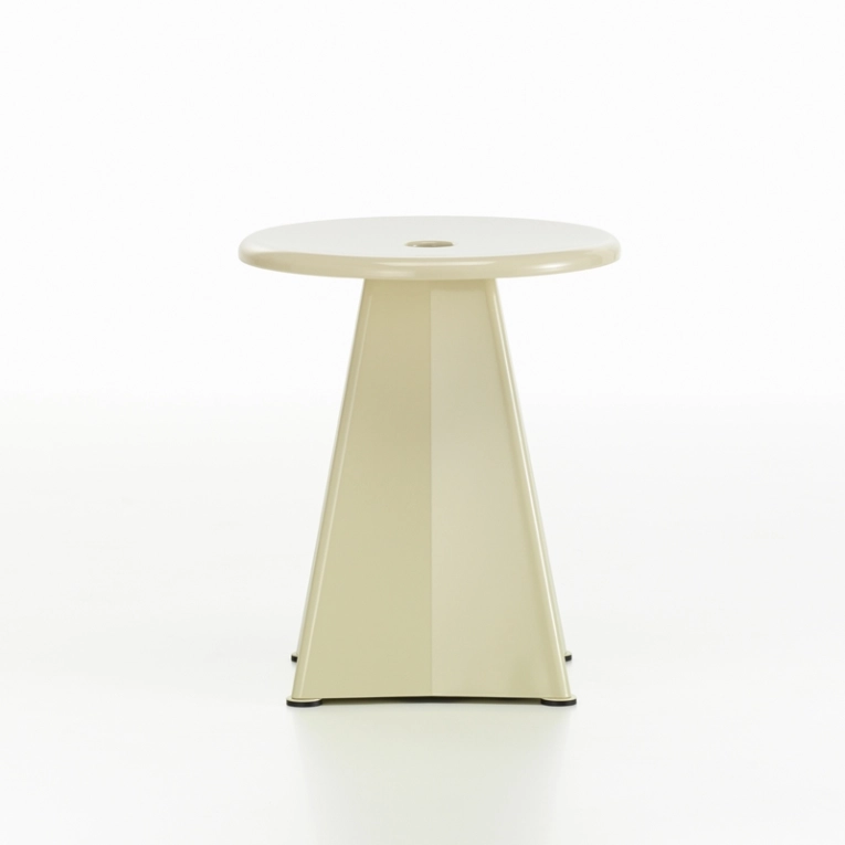 Tabouret TABOURET MÉTALLIQUE Prouvé Blanc Colombe VITRA