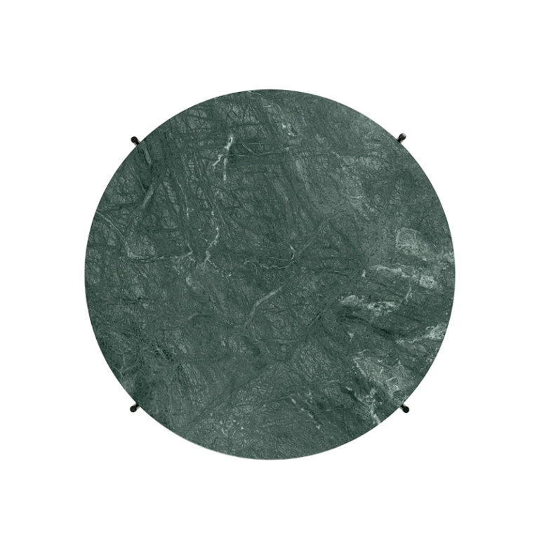 Table basse TS COFFEE Ø 80 Marbre Guatemala vert GUBI