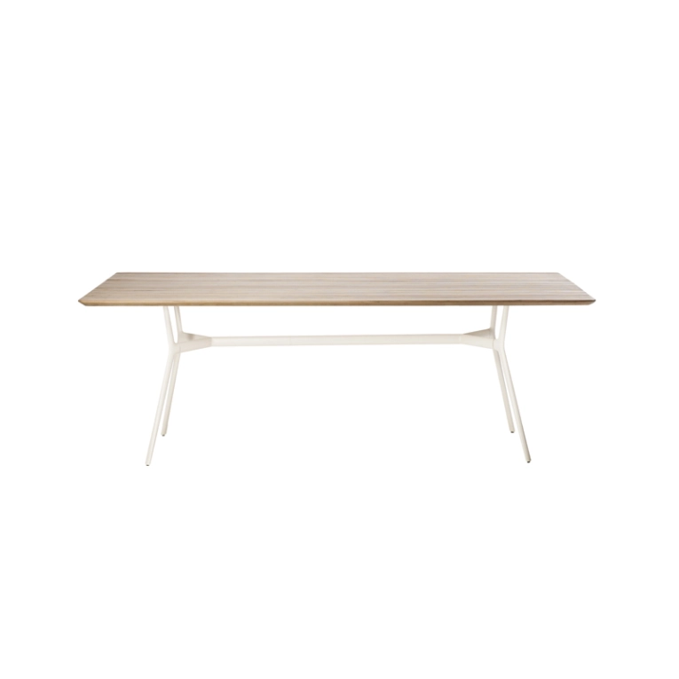Table extérieur Table BRANCH L 210 Teck/Blanc TRIBU