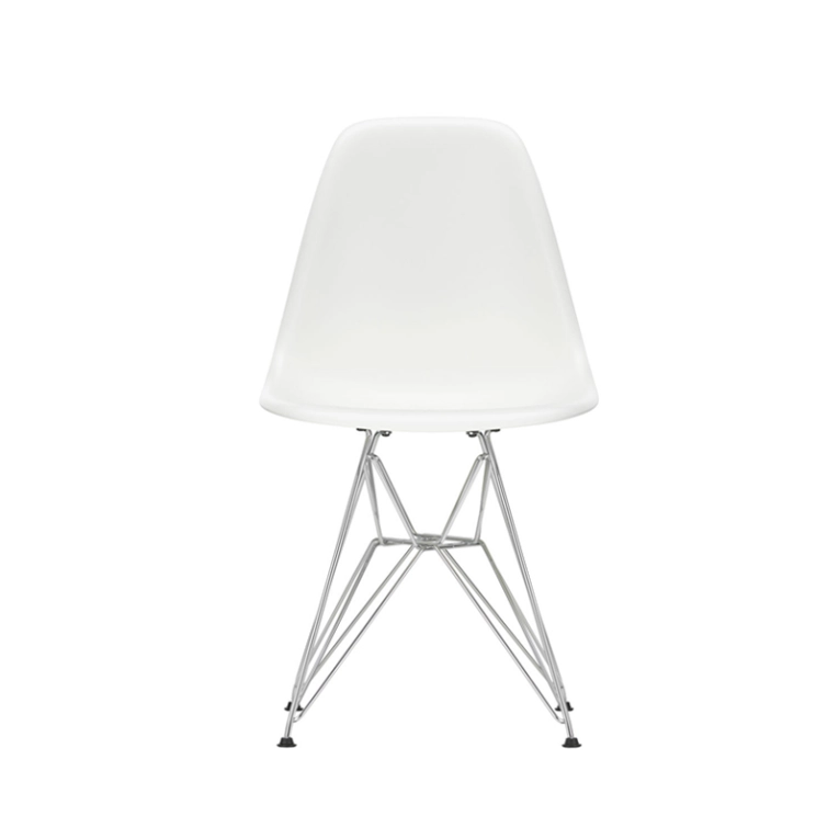 Chaise EAMES PLASTIC CHAIR DSR Pieds Tour Eiffel Blanc VITRA