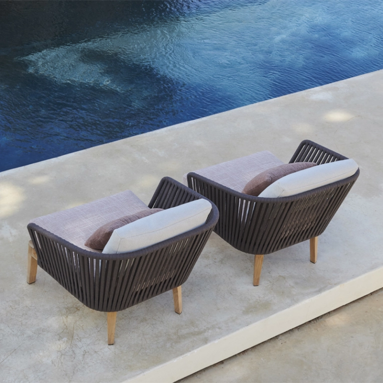 Fauteuil extérieur Fauteuil MOOD Rouge terreux TRIBU