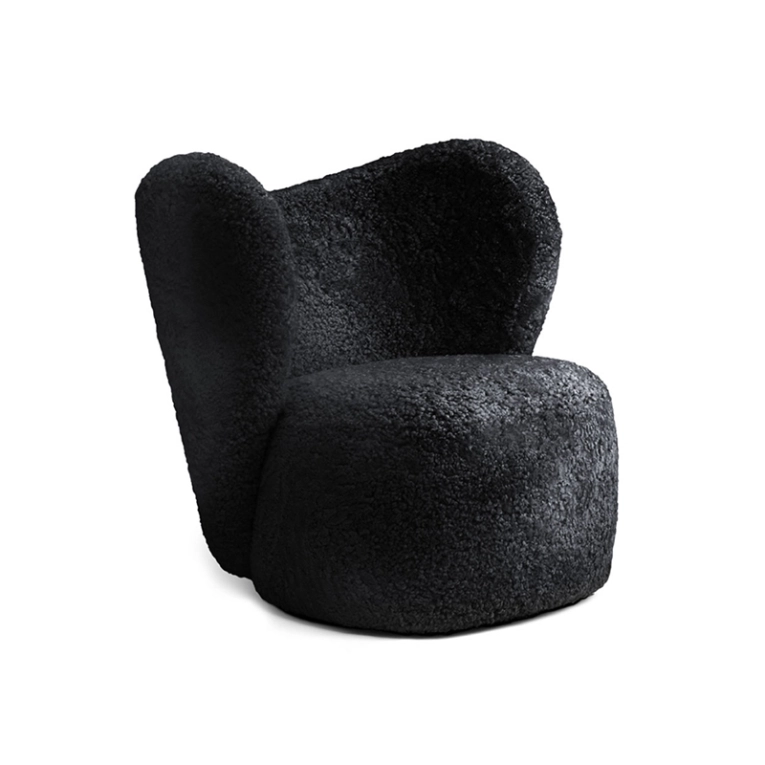 Fauteuil LITTLE BIG Sheepskin Sheepskin noir NORR11