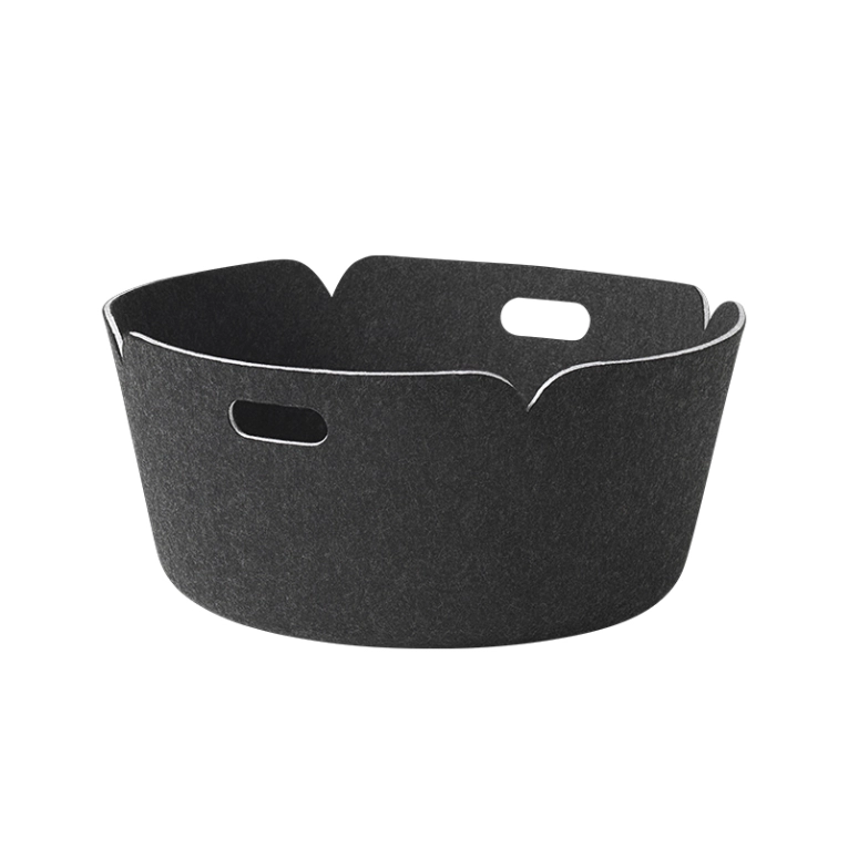 Petit rangement RESTORE ROUND Noir melange MUUTO