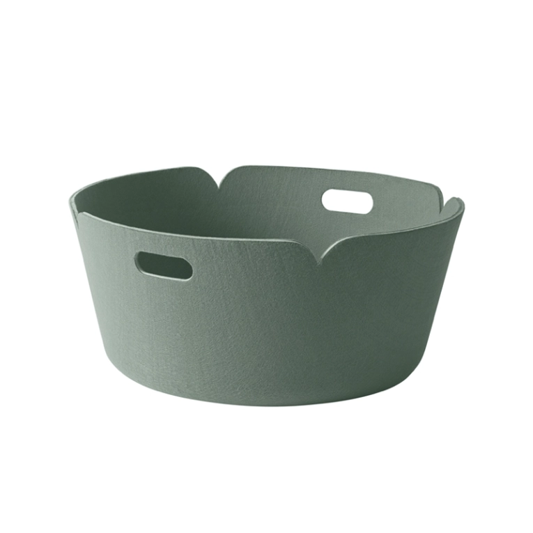 Petit rangement RESTORE ROUND Vert cendré MUUTO