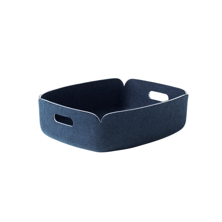 Petit rangement RESTORE TRAY Bleu nuit MUUTO