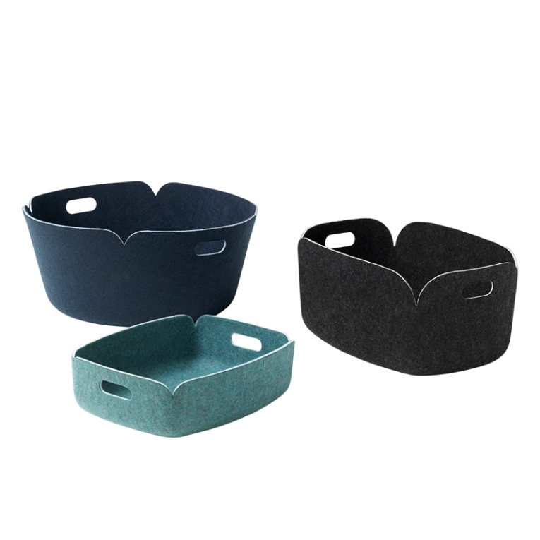 Petit rangement RESTORE TRAY Bleu nuit MUUTO