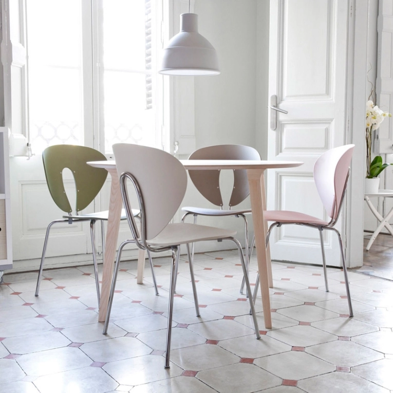 Chaise GLOBUS Polypropylène Rose pâle STUA