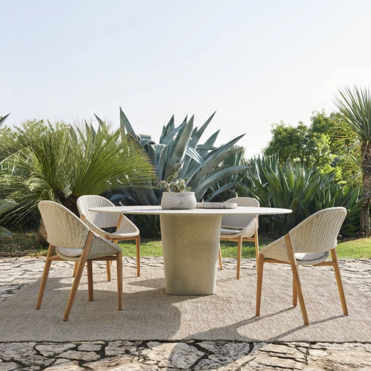 Table extérieur Table TAO Ø 160 Lin TRIBU