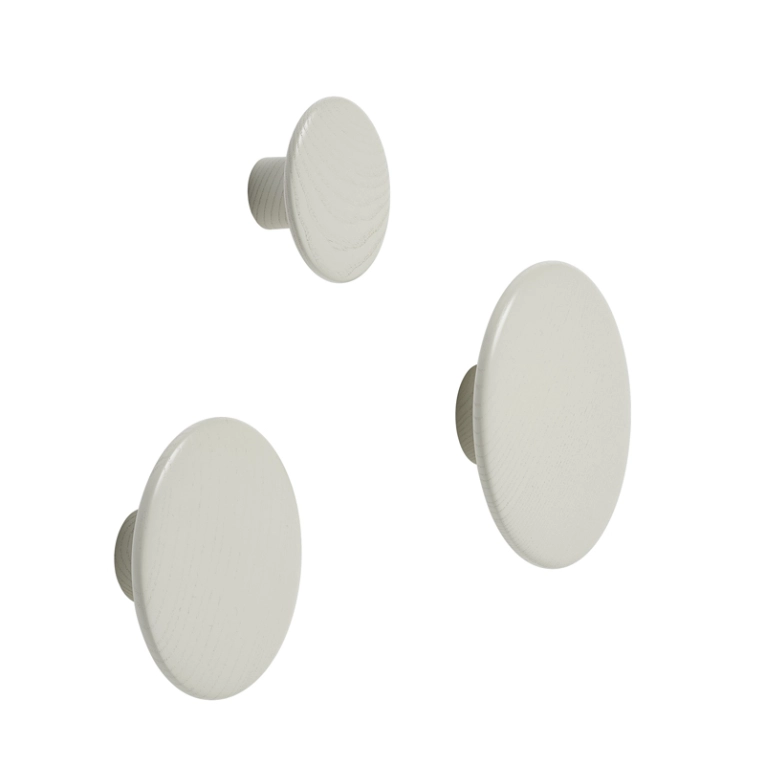 Patère Design Patère DOTS Ø 17 Blanc cassé MUUTO