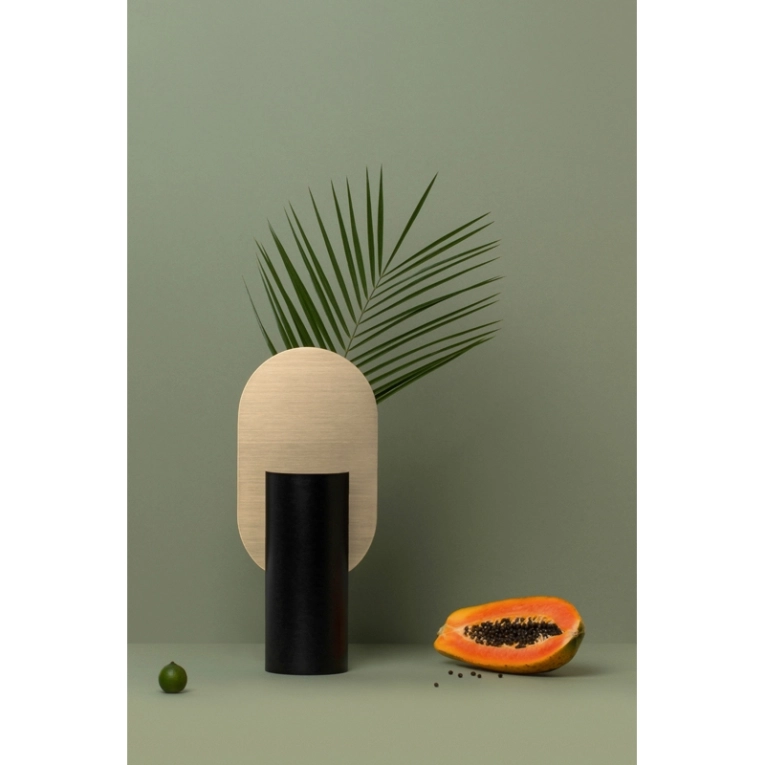 Vase Vase GENKE CS1 Noir et laiton NOOM HOME