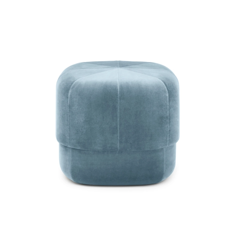 Pouf CIRCUS Small Velours bleu clair Normann Copenhagen