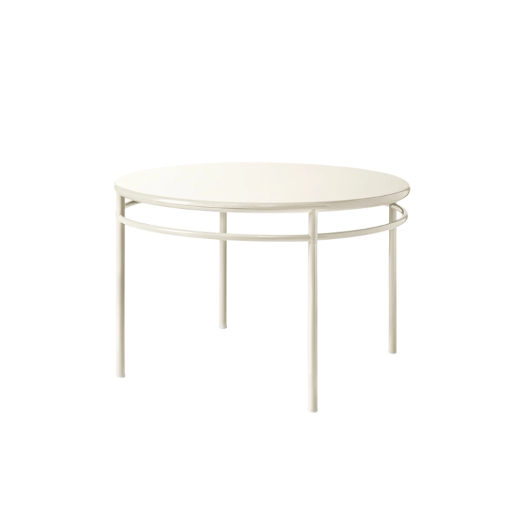 Table T37 Ø120  Blanc perlé TOLIX