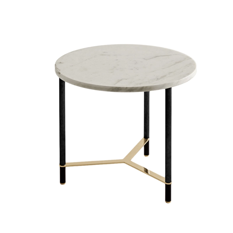 Table basse COOKIES CIRCLE S Marbre Calacatta Vagli Oro GALLOTTI & RADICE