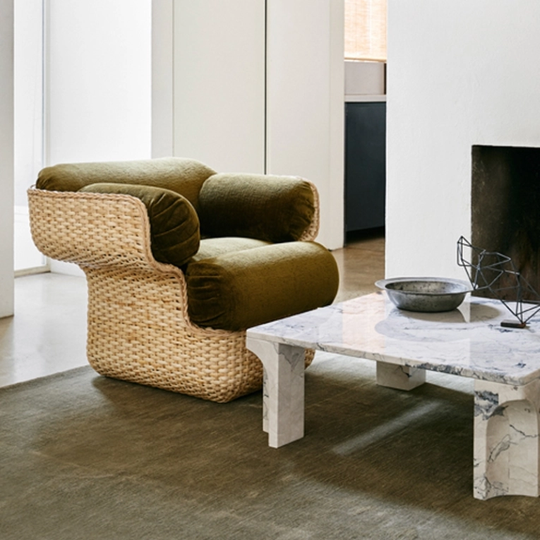 Fauteuil BASKET LOUNGE Mumble 40 GUBI