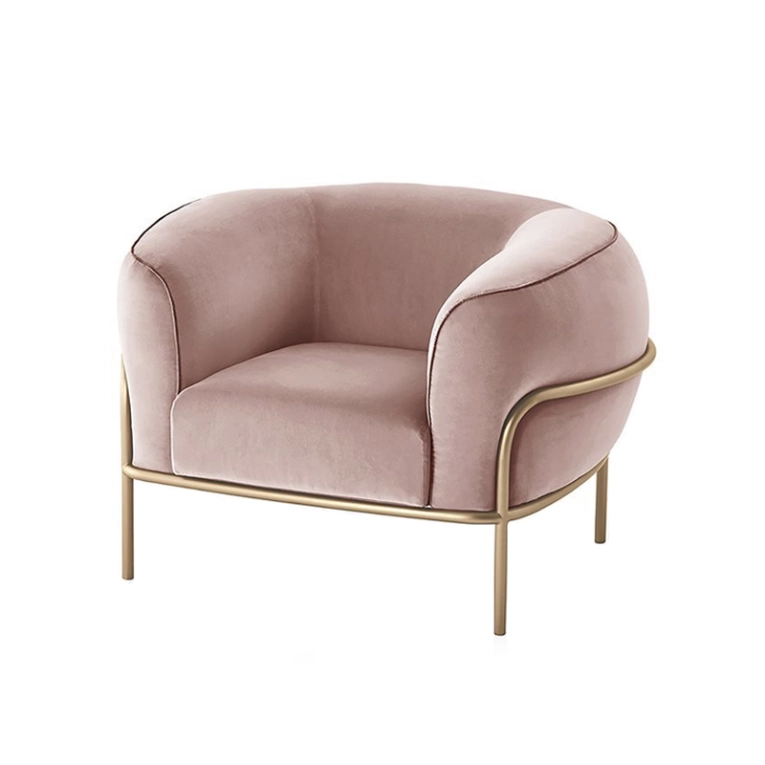 Fauteuil SOPHIE Rose poudré 4512 GALLOTTI & RADICE