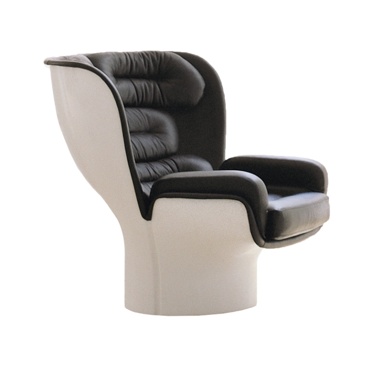 Fauteuil ELDA Blanc/noir LONGHI