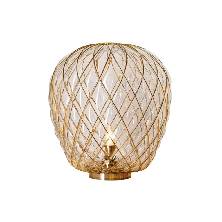Lampe à poser PINECONE Large Or/ transparent FONTANA ARTE