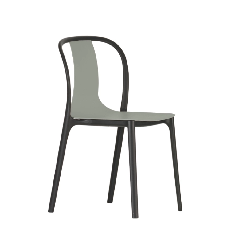 Chaise BELLEVILLE CHAIR plastique Gris mousse VITRA