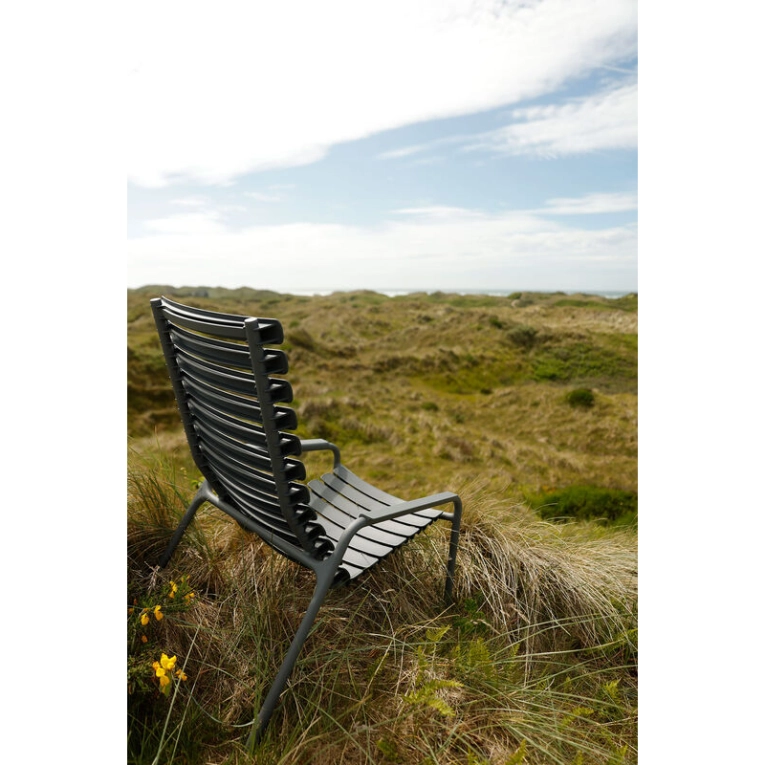 Fauteuil extérieur Fauteuil RECLIPS accoudoirs bambou Vert olive HOUE