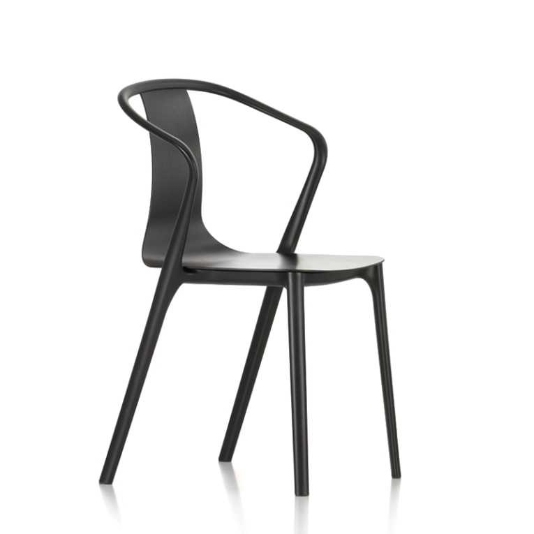 Chaise BELLEVILLE ARMCHAIR bois Noir VITRA
