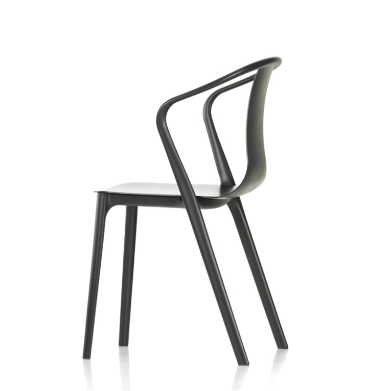 Chaise BELLEVILLE ARMCHAIR bois Noir VITRA