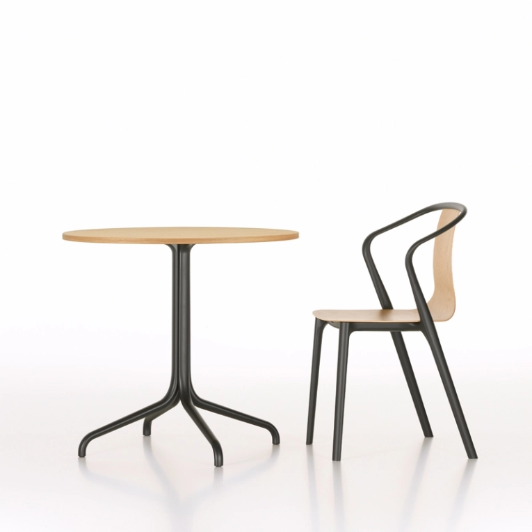 Table BELLEVILLE Ø79 Chêne naturel VITRA