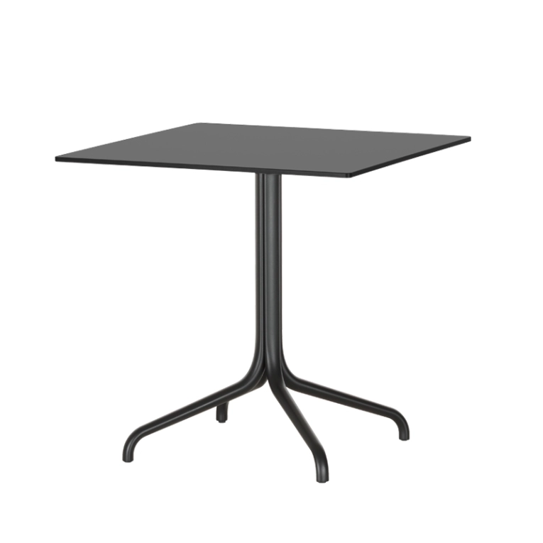 Table extérieur BELLEVILLE OUTDOOR 75x75 Noir VITRA