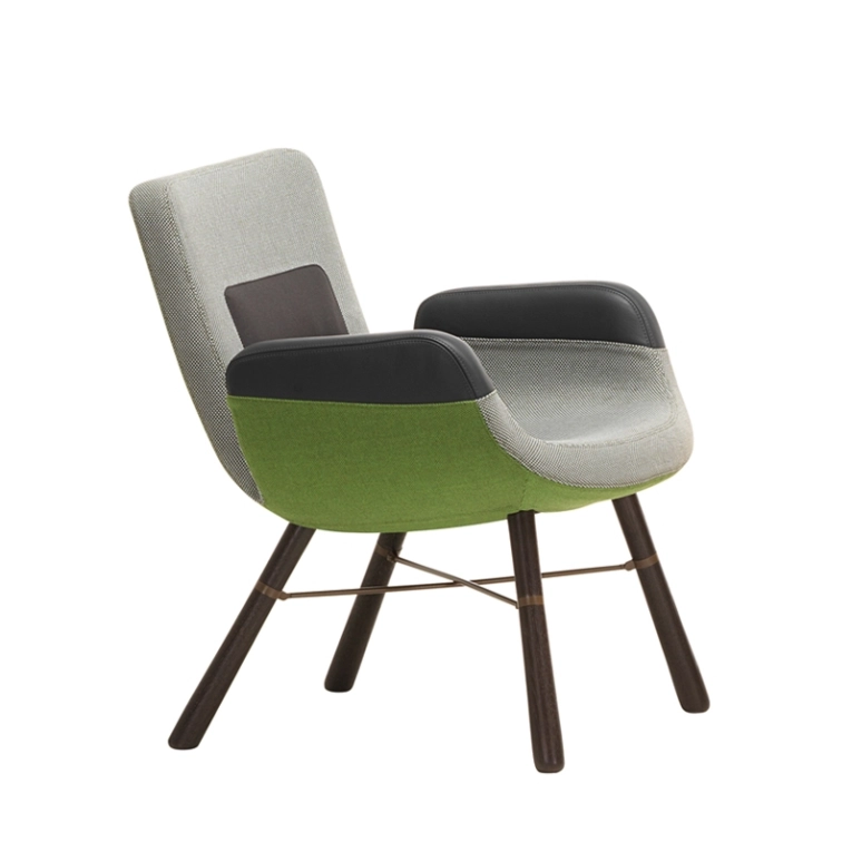 Fauteuil EAST RIVER Vert  Pieds foncés VITRA