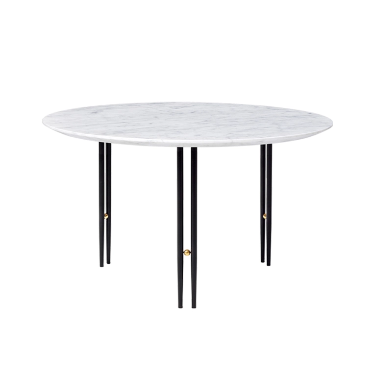 Table basse IOI Ø 70 Marbre Carrara blanc GUBI