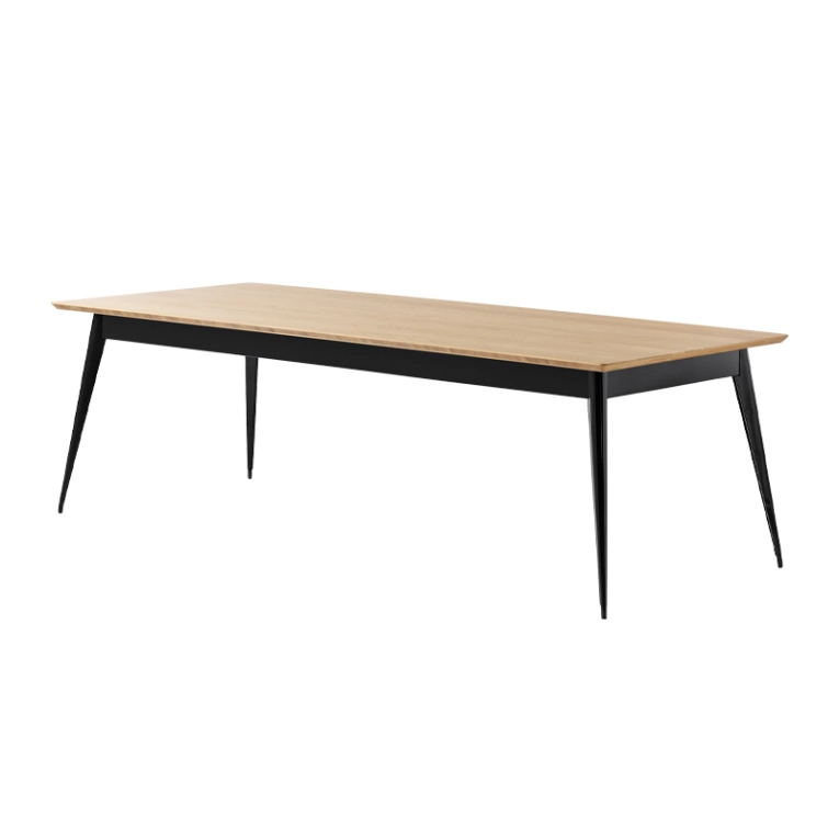 Table Table 55 240x100 plateau chêne Noir TOLIX